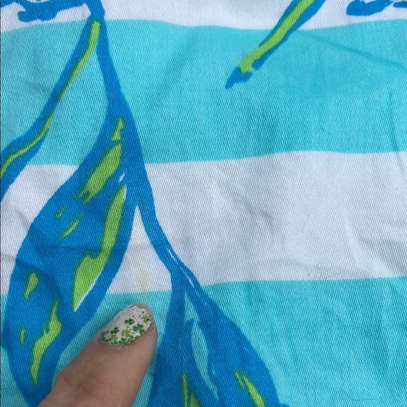 Lilly Pulitzer Serena Dress Shorley Blue Tossing The Line - Picture 10 of 13